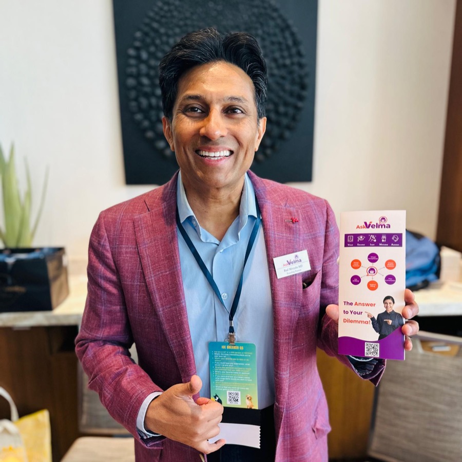 Dr. Rad Miryala, MD, co-founder of Ask Velma